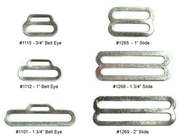 welded belt eyes and welded belt slides